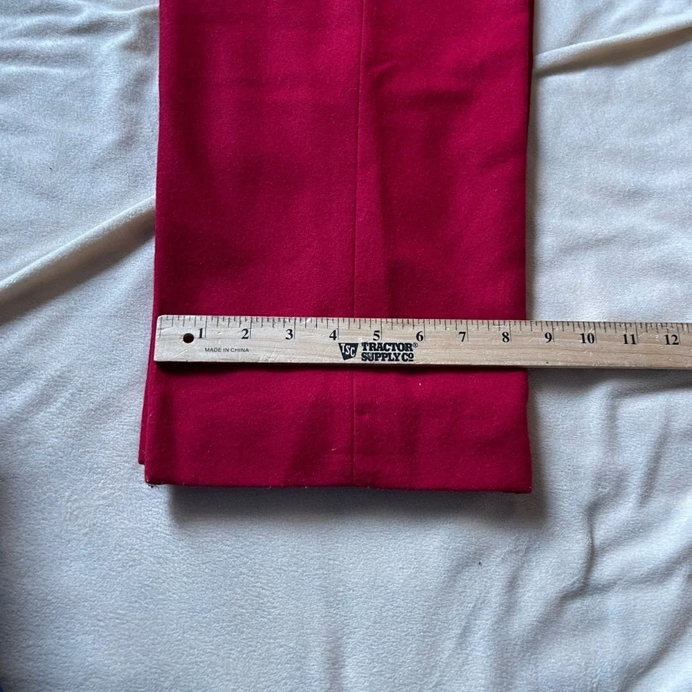 Vintage Anne Kein red wool cashmere blend pant suit - Picture 11 of 16